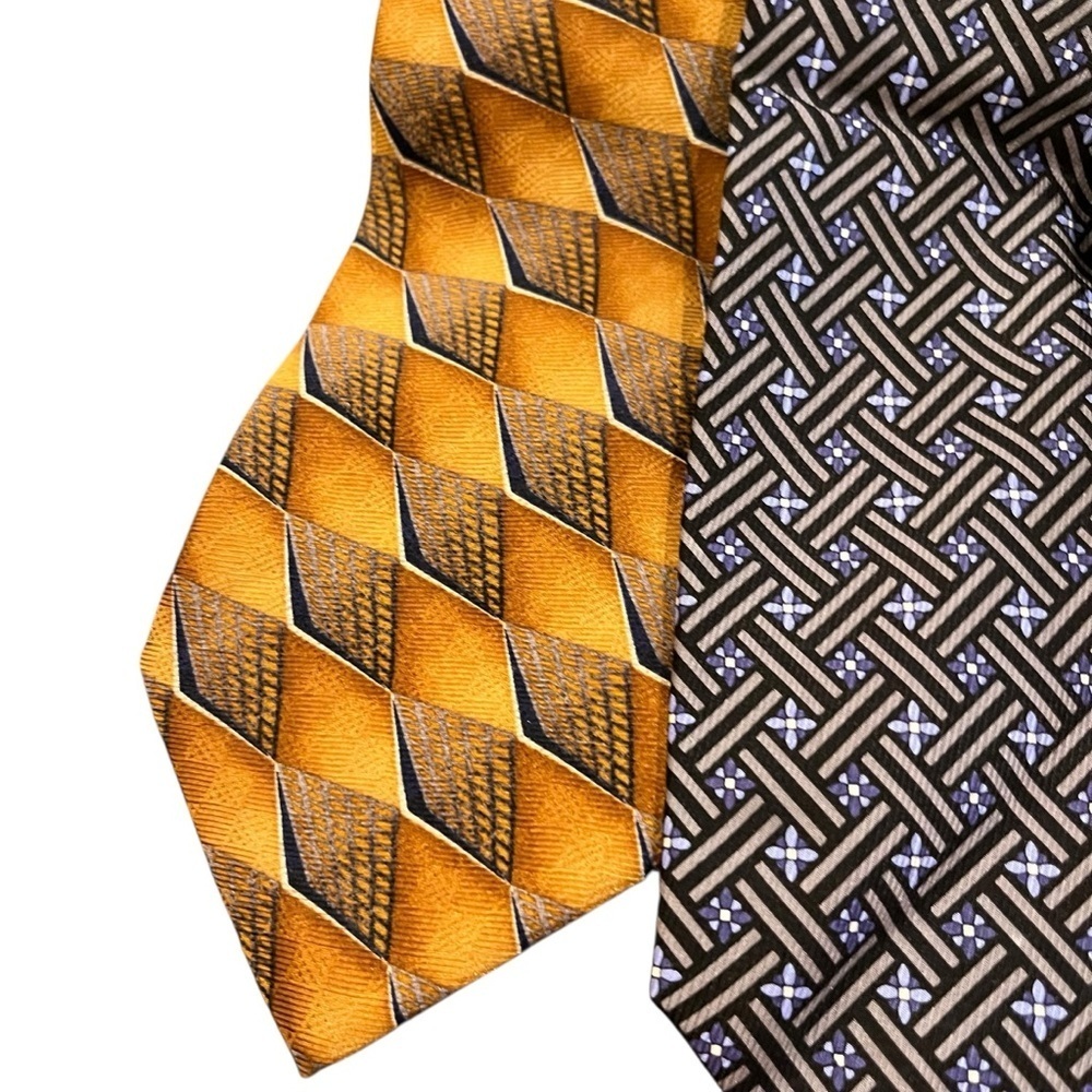 Jz Richards j.z. Gallery silk tie lot neckties silk made in USA like new - Picture 2 of 8
